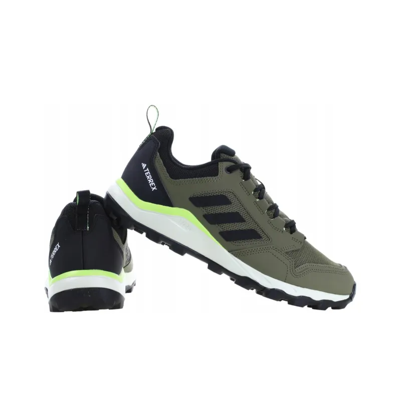 Adidas Terrex TRACEROCKER 2.0 Cushioning, Wear Resistant Low Top Mountaineering Hiking Shoes Men's Green Black-2