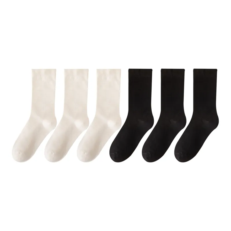 XXLLG Mid Calf Socks Women's 6 Pack-11