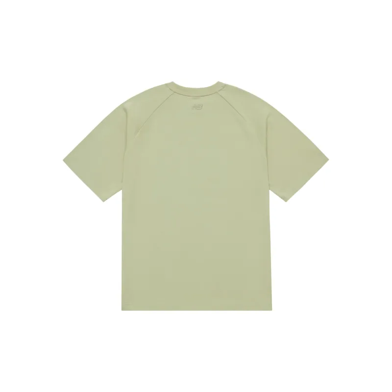 New Balance Drop Shoulder Sleeve T Shirt Unisex Mint Green-2