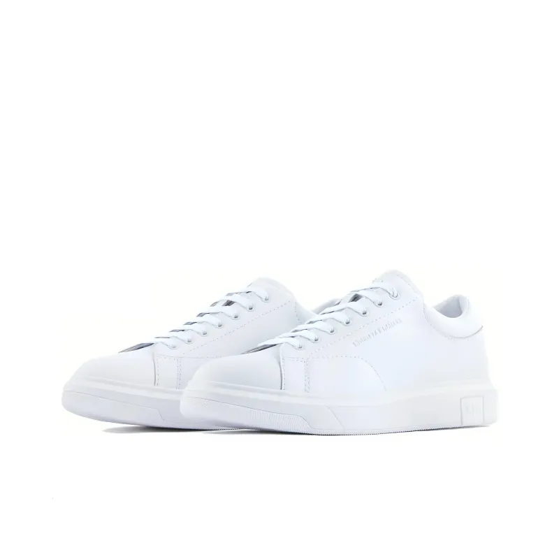 ARMANI EXCHANGE Low Top Skateboard Shoes Men's White-3