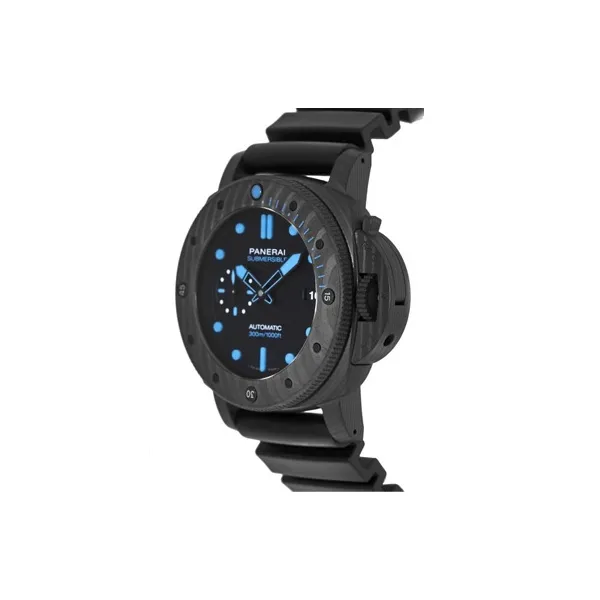 PANERAI Automatic Mechanical Movement Men's Watch Black Dial Titanium Watch Case Rubber Strap PAM00960-1