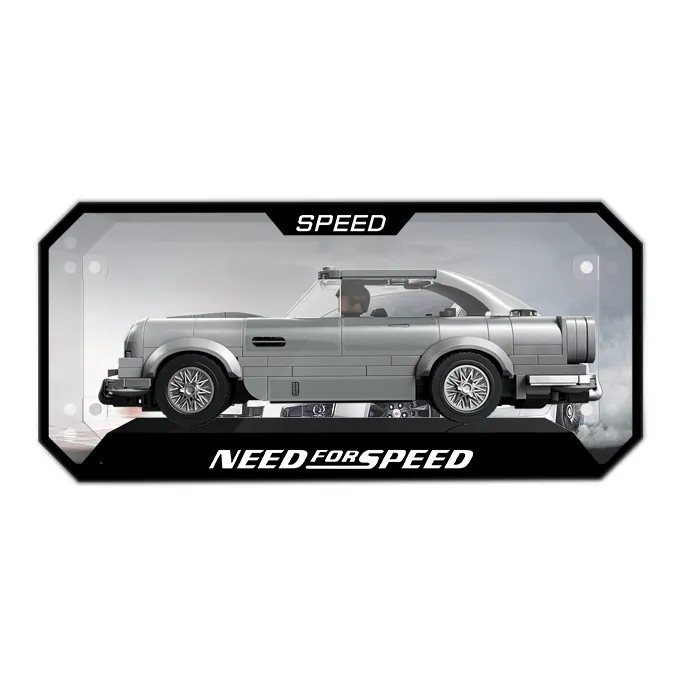 LIGHT YOUR BRICKS Joy 100 Building Block Speed Collection Car Alloy Model Racing Car Display Case Model Accessories-0