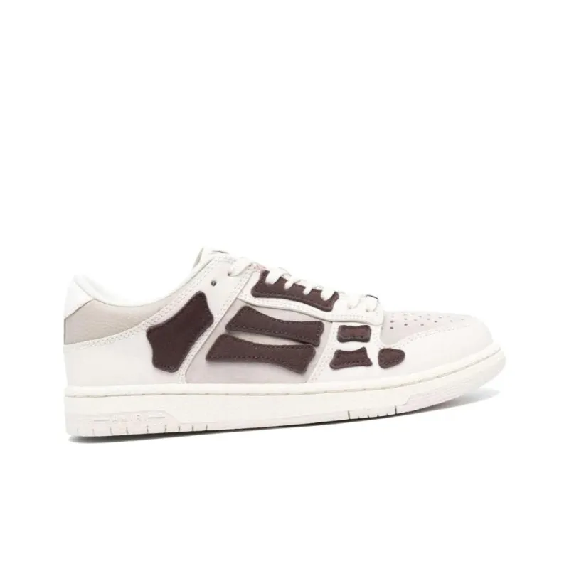 AMIRI Skel Top Low 'White Brown'-1