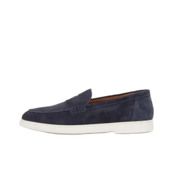 DOUCAL'S Penny Slot Almond Toe Loafers