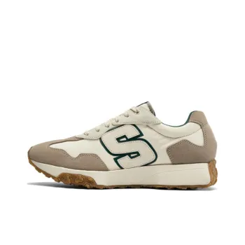 Skechers Cushioning Wear Resistant Low Top Running Shoes Men's Ivory