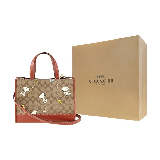 Snoopy X Peanuts X COACH Dempsey Handbags-8