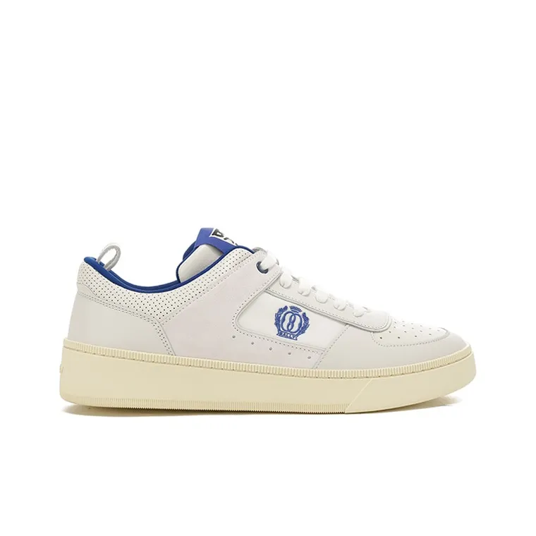 BALLY Raise Series Low Top Skateboard Shoes Men's White Blue-1