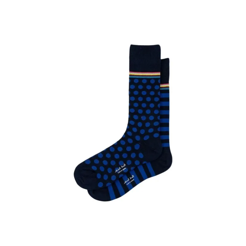 Paul Smith Mid-Calf Socks Men's 2 Pack Navy Blue-0