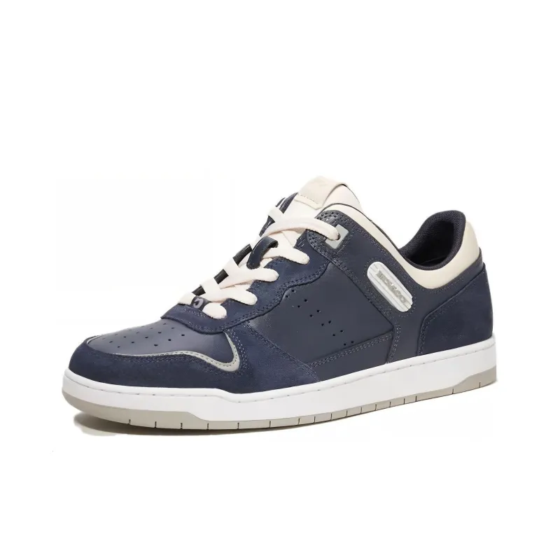 COACH Low Top Skateboard Shoes Men's Marine Blue-3
