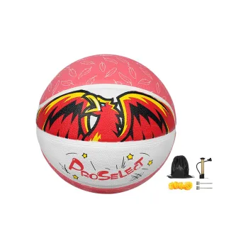 ProSelect Size 5 Ball Indoor Outdoor All Training Basketball Rubber Pink White