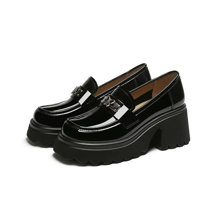 DAPHNE Loafers Women's Black, Beige-2