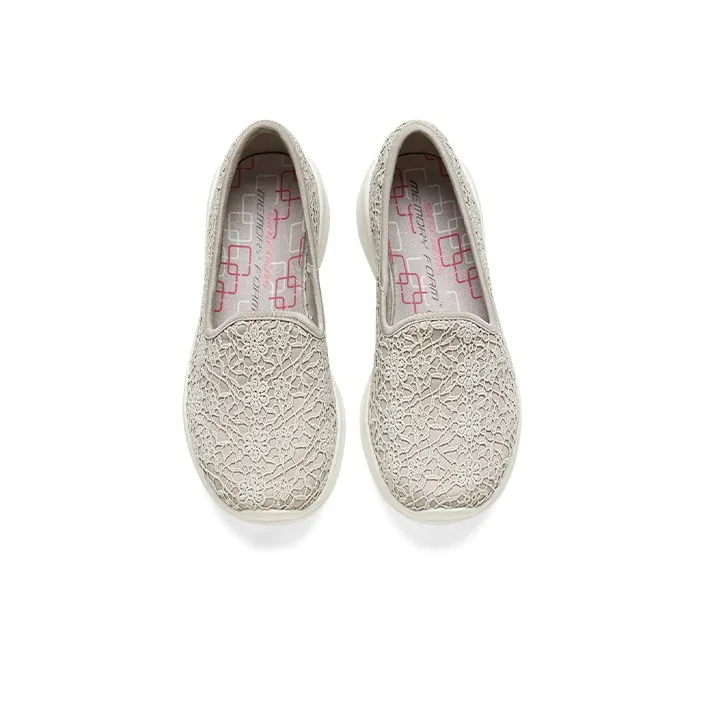 Skechers Durable Breathable Lightweight Low Top Casual Shoes Women's Taupe-3