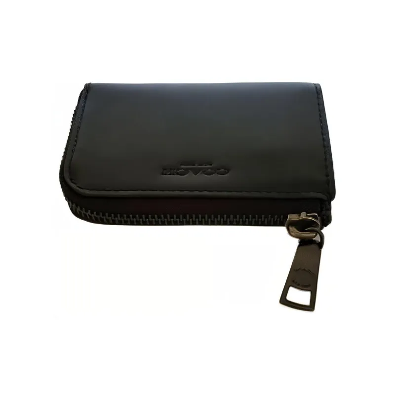 COACH Card Case Refined Calfskin Card Holder, Wallet Regular Unisex Black-3