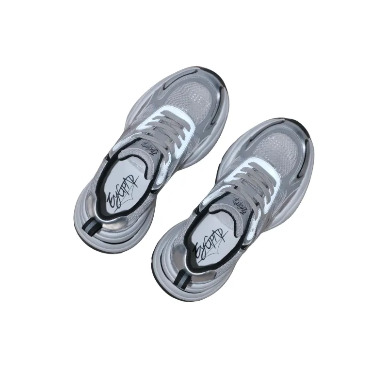 EYGPAP Chunky Sneakers Women's Silver-2