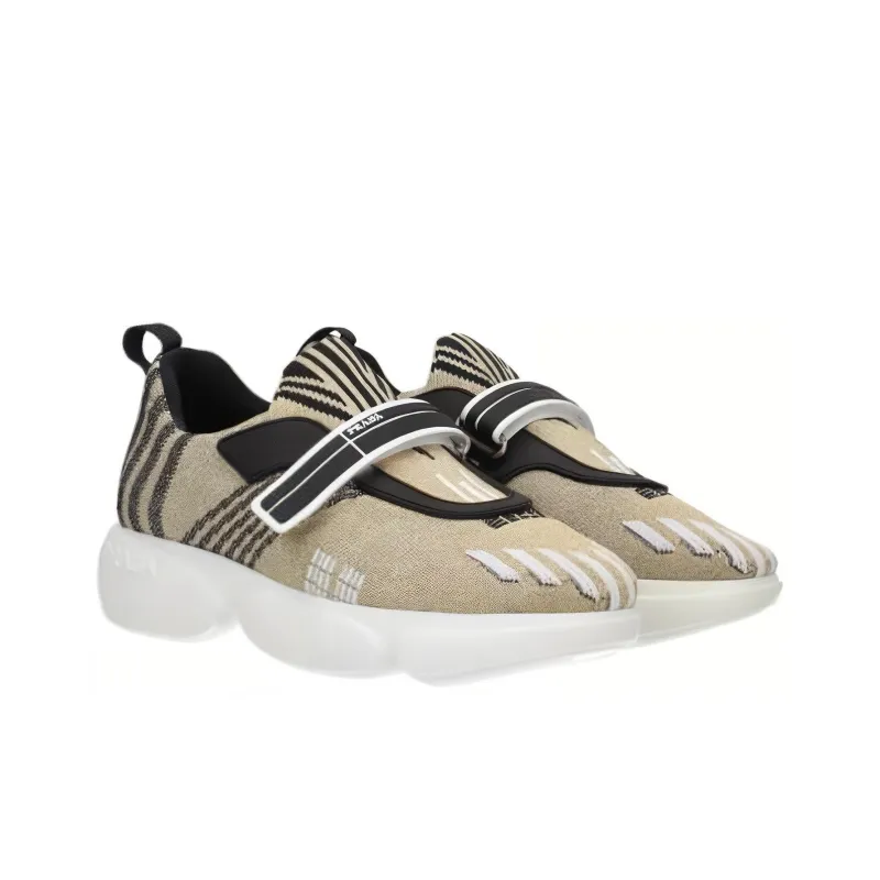 PRADA Cloudbust Low-Top Casual Shoes Women's Yellow Black-1