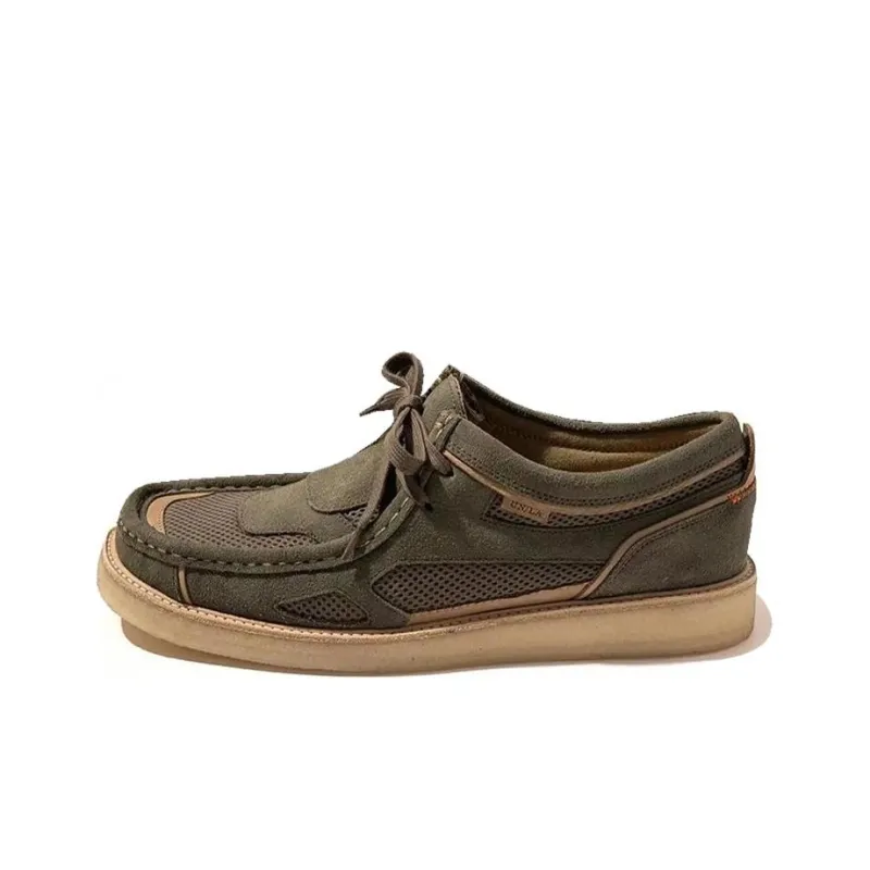 Union x Clarks Wear-Resistant Mid-Top Casual Shoes Women's Green-0