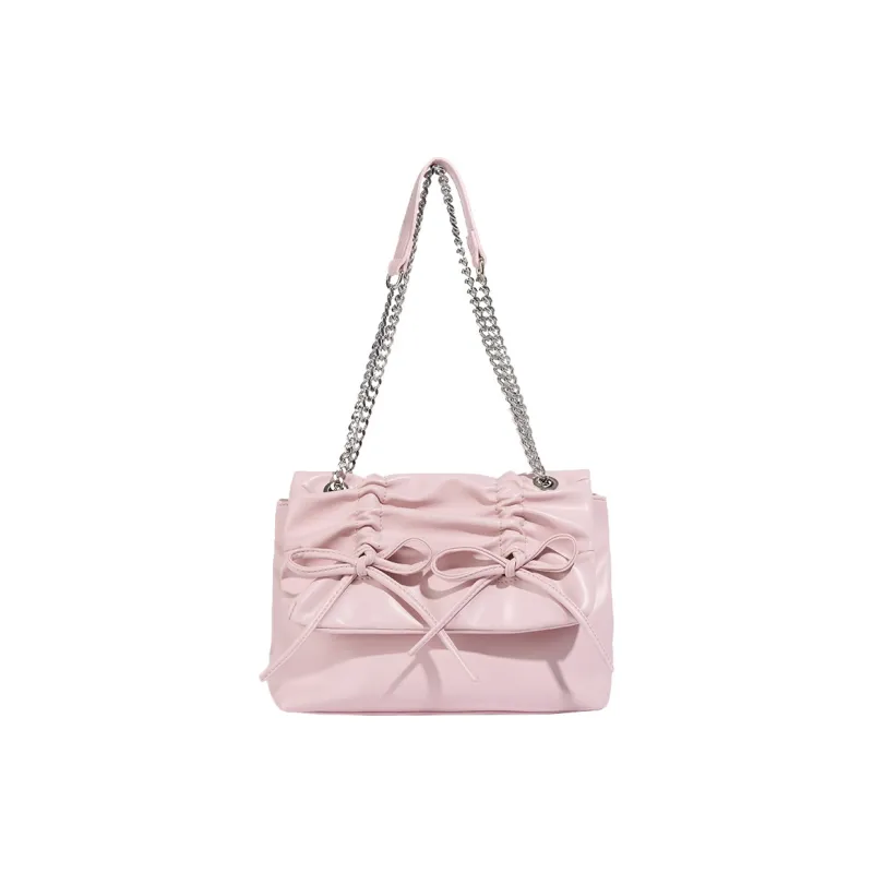 HAWA Artificial Leather Messenger Bag Tote Shoulder Bag Women's Pink/Black/White-0