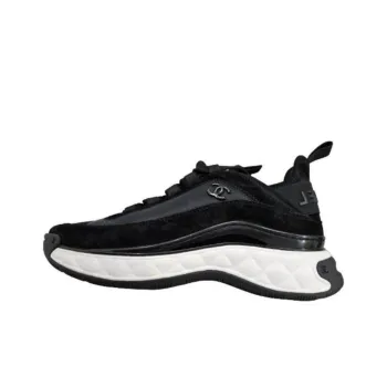 CHANEL Women's Velvet Calfskin & Mixed Fibers Sneaker 'Black' Women's