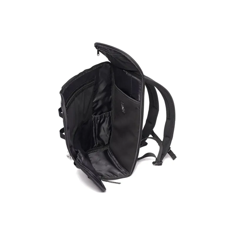 FREQUENTFLYER Nylon Fabric Backpack Large Size Unisex Black-2