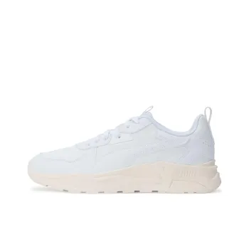 PUMA Trinity Lite SL Cushioning, Slip Resistant, And Abrasion Resistant Low Top Casual Shoes Unisex White