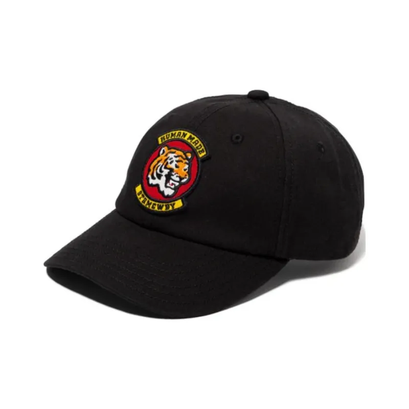 HUMAN MADE Cotton Baseball Caps Unisex Black-0