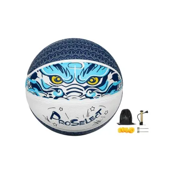 ProSelect Rubber Basketball Azure Dragon Color Size 5 Training Kids'