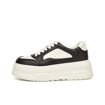 DAPHNE Platform Shoes Women's Black White