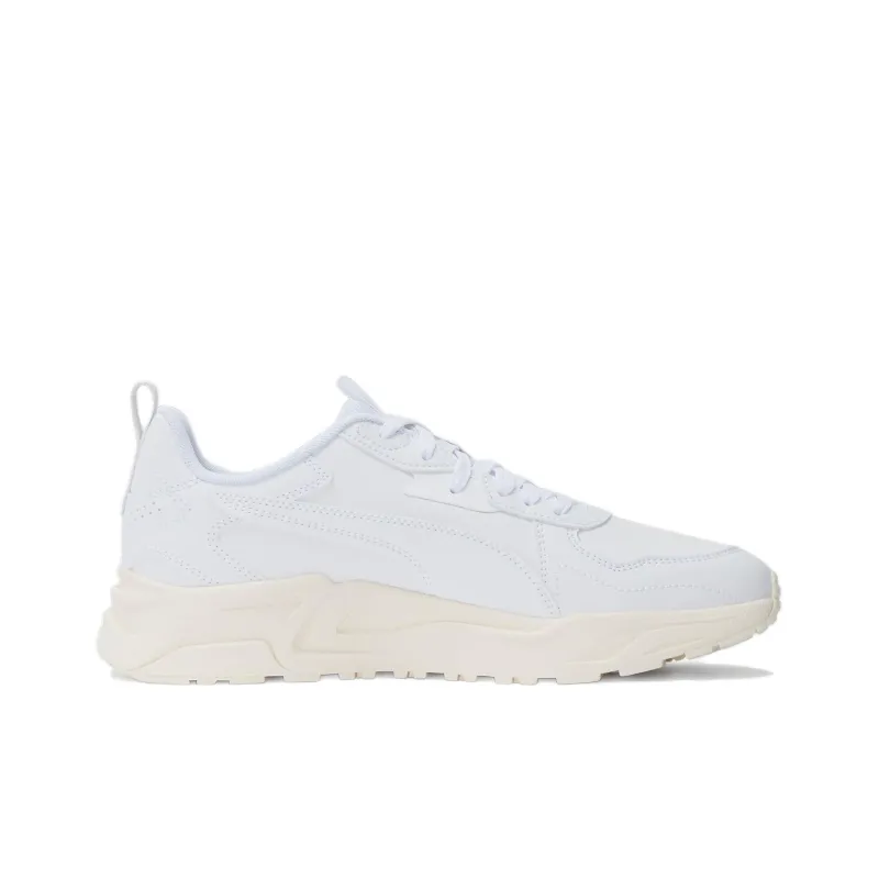 PUMA Trinity Lite SL Cushioning, Slip Resistant, And Abrasion Resistant Low Top Casual Shoes Unisex White-1