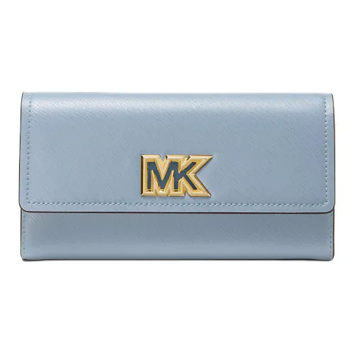 MICHAEL KORS Mimi Leather Wallet Large Size Women's Light Blue