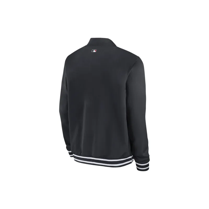 Nike Cleveland Guardians Authentic Collection Men's Nike Mlb Full-Zip Bomber Jacket-1