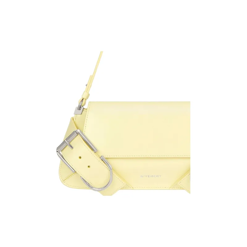 Givenchy Voyou Box Calfskin Handbag, Shoulder Bag Women's Yellow-4