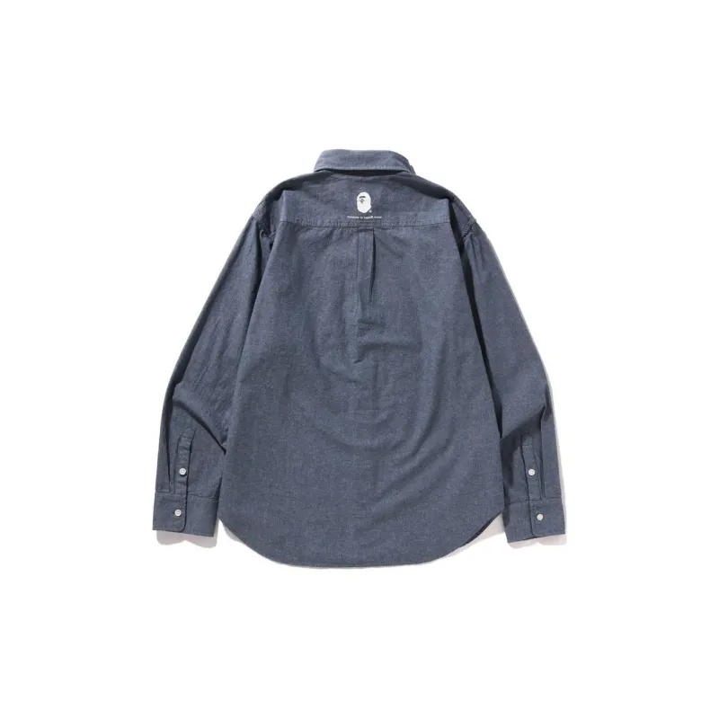Bape One Point Chambray Shirt-3