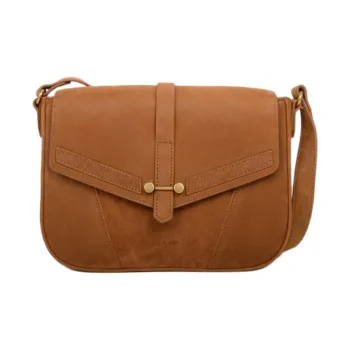 Nat & Nin Genuine Leather, Leather Crossbody Bag, Shoulder Bag Regular Women's Brown