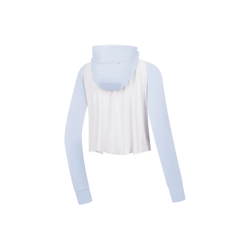 QIAODAN Sun Protection Clothing Women's Light Photo Blue/Jordan White-1