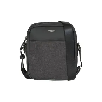 H HEXAGONA PARIS Synthetic Material Crossbody Bag Regular Unisex Black