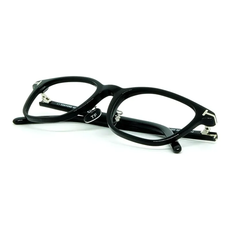 TOM FORD Plastic Rectangular Eyeglass Frames Unisex Black-5