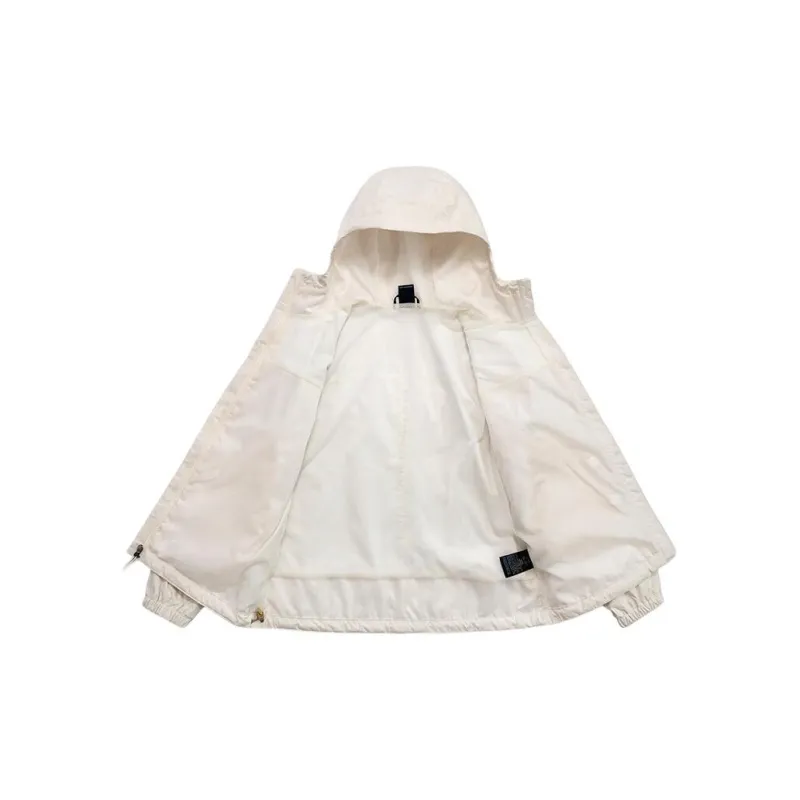 THE NORTH FACE Antora Outdoor Hiking Water Resistant Windproof Wear Resistant Windbreaker Jacket Women's Beige-2