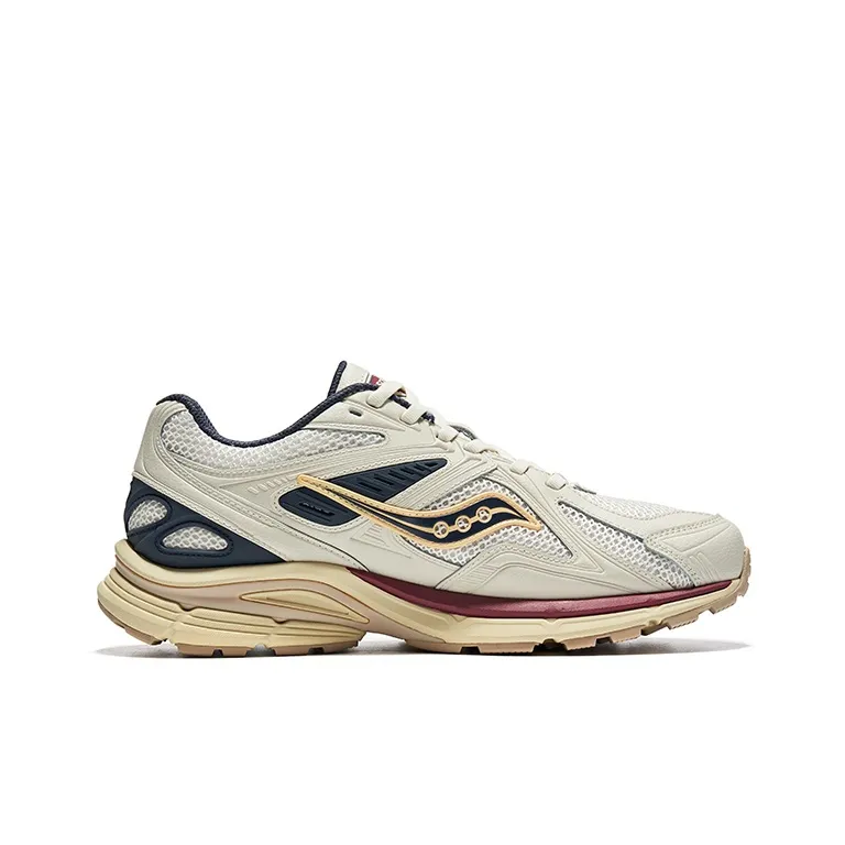 Saucony Kinvara 4 Low Top Running Shoes Unisex Beige Blue Red-1