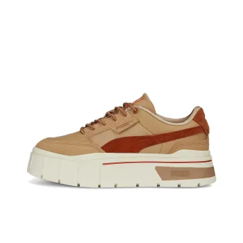 PUMA Mayze Stack Wild Cushioning, Wear Resistant Low Top Skateboard Shoes Women's Brown