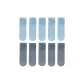 10 Pack (Sky Blue 5+Haze Blue 5)