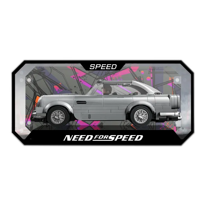 LIGHT YOUR BRICKS Joy 100 Building Block Speed Collection Car Alloy Model Racing Car Display Case Model Accessories-18