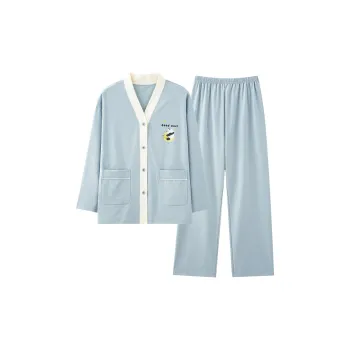 OEING Pajama Set Women's Light Blue