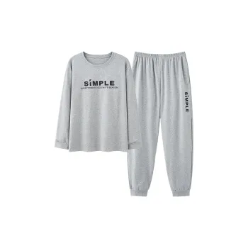 MIIOW Pajama Set Men's Light Gray