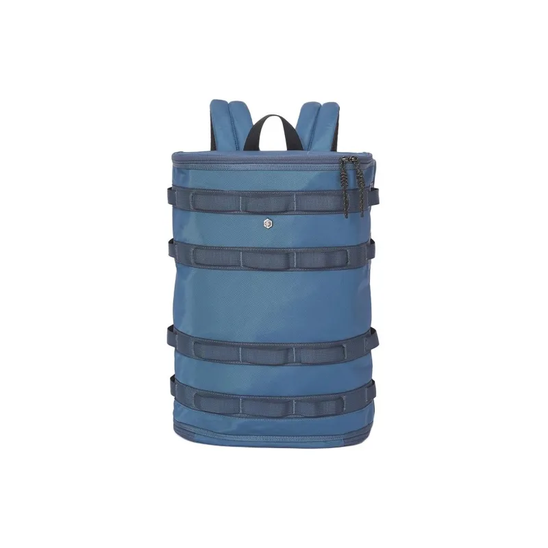 FREQUENTFLYER Nylon Fabric Backpack Large Size Unisex Dancing Blue-0