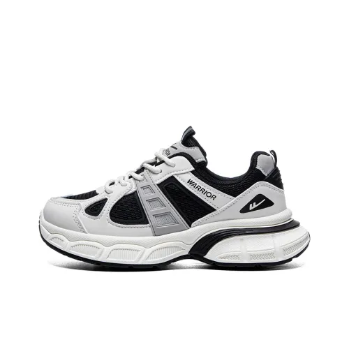 Warrior Wear resistant And Lightweight Low Top Chunky Sneakers Women's Black Beige