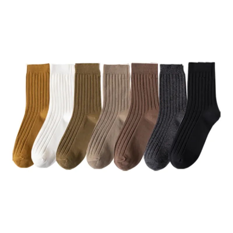 NANJIREN Mid-Calf Socks Men's Mixed Color 7 Pack-0