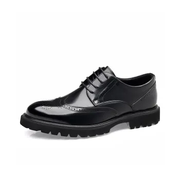 Romon Dress Shoes Men Low Top Black, Brown