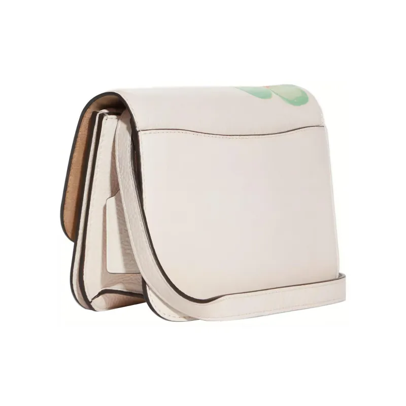 COACH Brynn Pebbled Leather Small Square Bag Shoulder Bag Crossbody Bag Mini Women's White-1