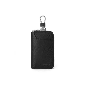 NAVIGARE Cow Leather Key Pouch Card Holder Men's Black