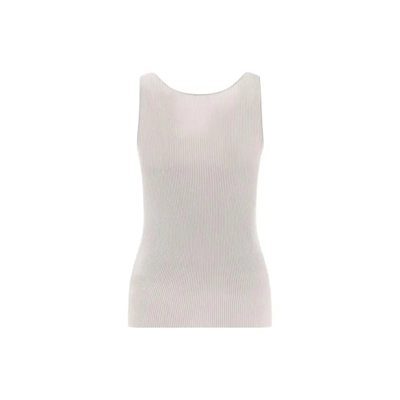 ASPESI Sleeveless Ribbed Tank Top-1